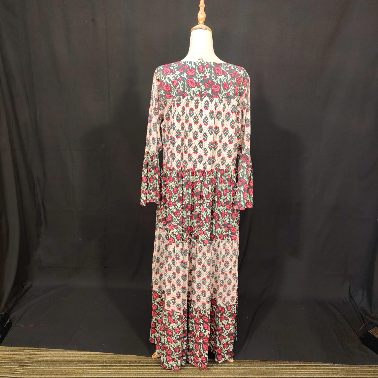 L-XL Moon Cotton Printed Dress 57" Long Jalabiya