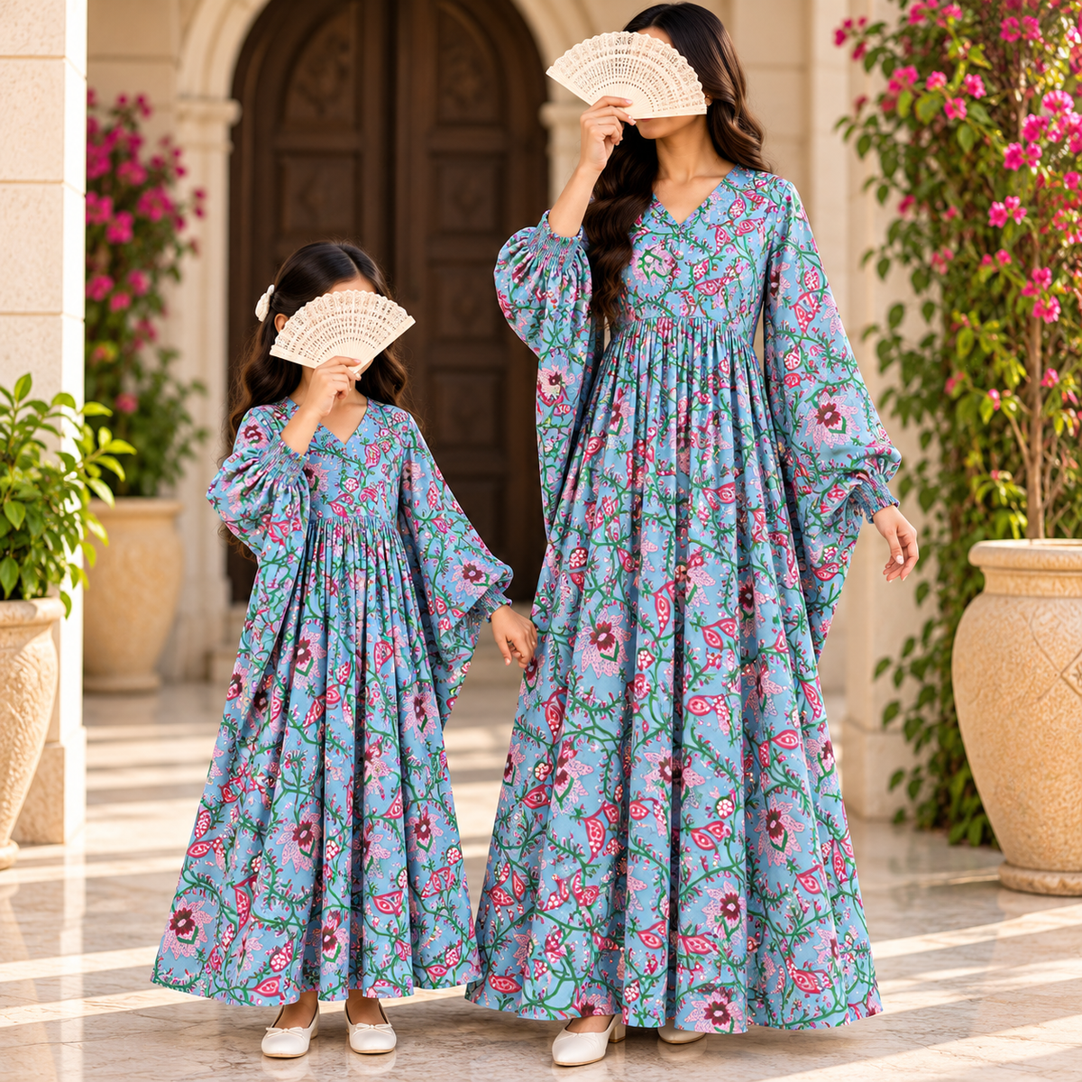 Lisey 100% Premium Indian Cotton Jalabiya – Women’s Long Dress.