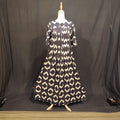 S-M Nahla Cotton Printed Dress 57" Long Jalabiya