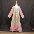 S-M Naija Printed Cotton Dress 57" Long Jalabiya
