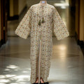 L/XL Nobila Printed Cotton Dress 57" Long Jalabiya