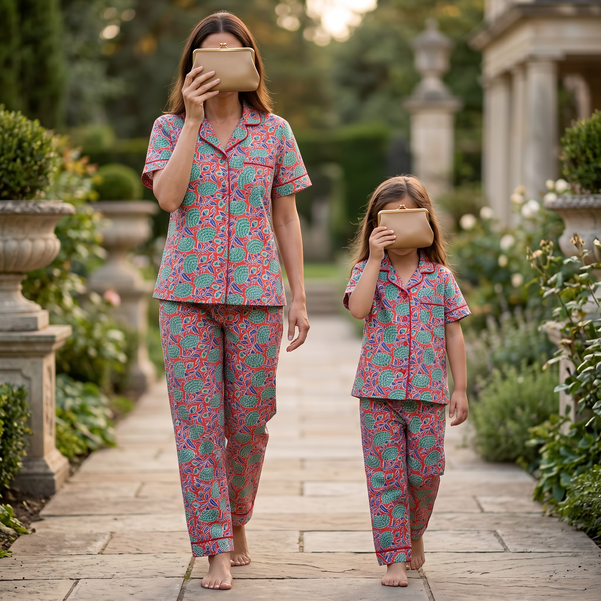 Cotton Short Sleeves Pajama Set 2 Pcs Set