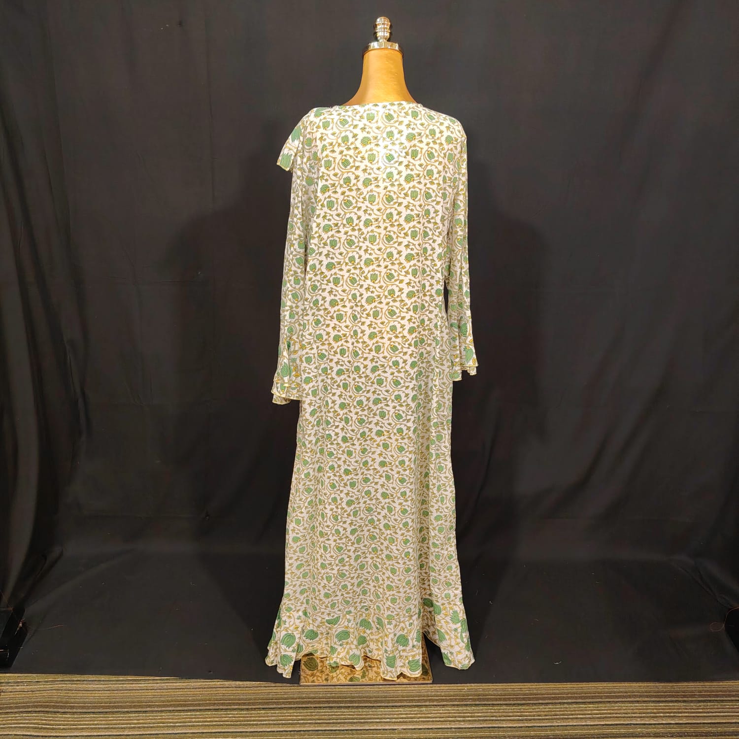 L-XL Princess Cotton Printed Dress 57" Long Jalabiya