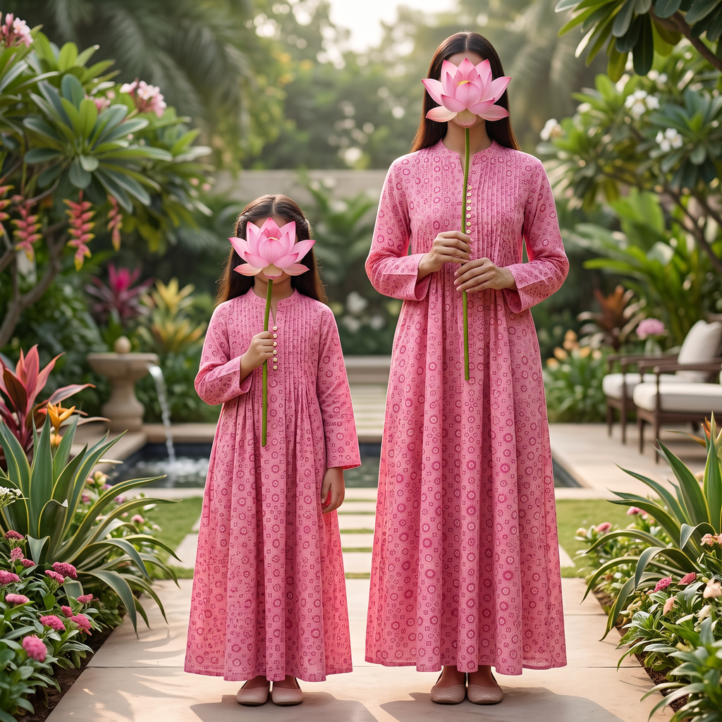 Sparrow 100% Premium Indian Cotton Jalabiya – Women’s Long Dress.