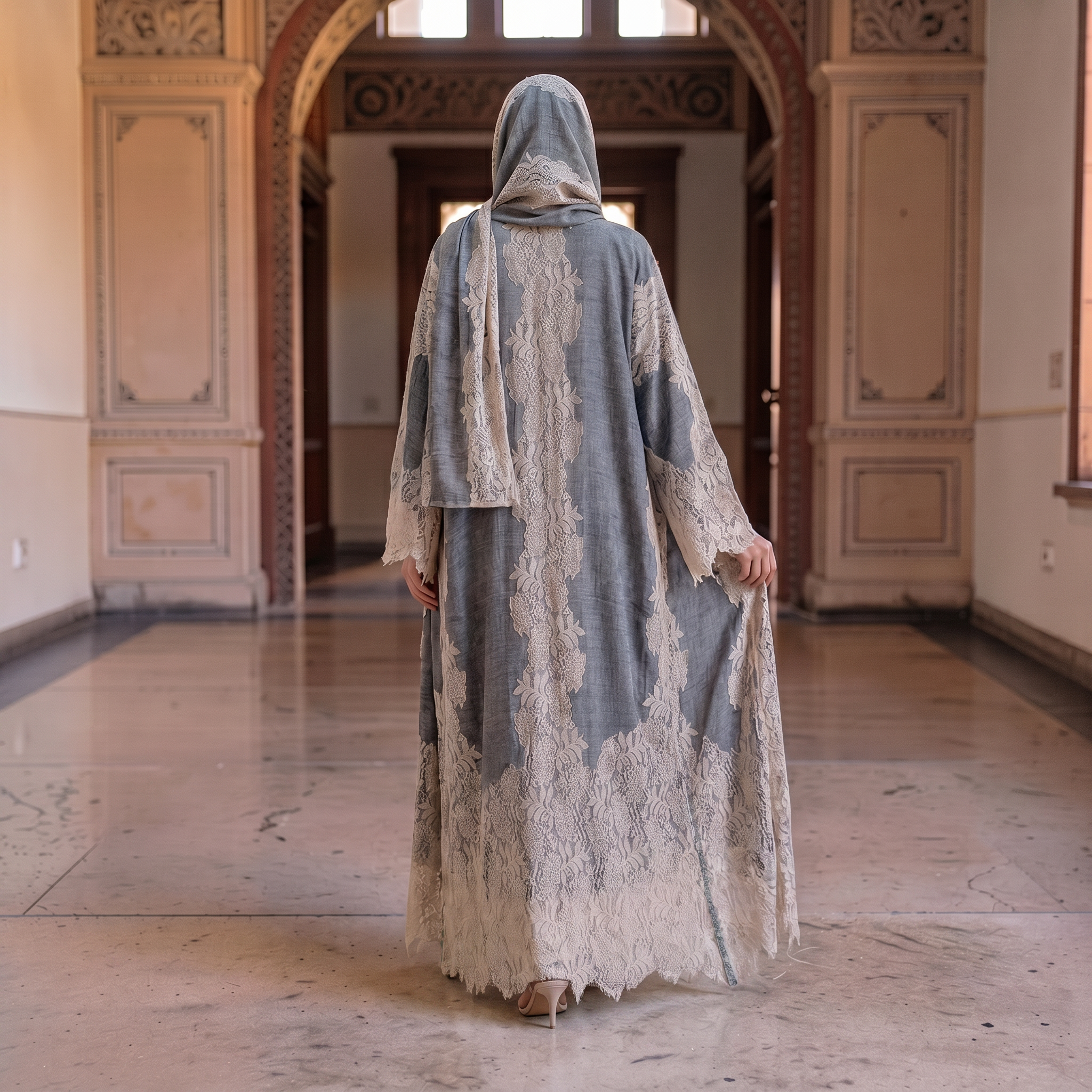 Kashmir Bisht With Sheila 57" Inches