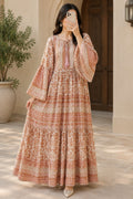 L/XL Gaby Printed Cotton Long Dress Jalabiya – 57"