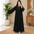 Opulent Black Designer Abaya Free Size.