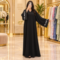 Opulent Black Designer Abaya Free Size.