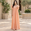 L/XL Amani Crystal Printed Cotton Long Dress Jalabiya – 57