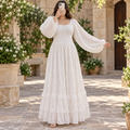 2XL-3XL Misba Crystal Printed Cotton Long Dress Jalabiya – 57"