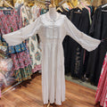 L-XL Effa Crystal Printed Cotton Dress 57" Long Jalabiya