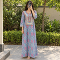 S/M Harisa Printed Cotton Long Dress Jalabiya – 57