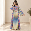 L/XL Special Printed Cotton Long Dress Jalabiya – 57"