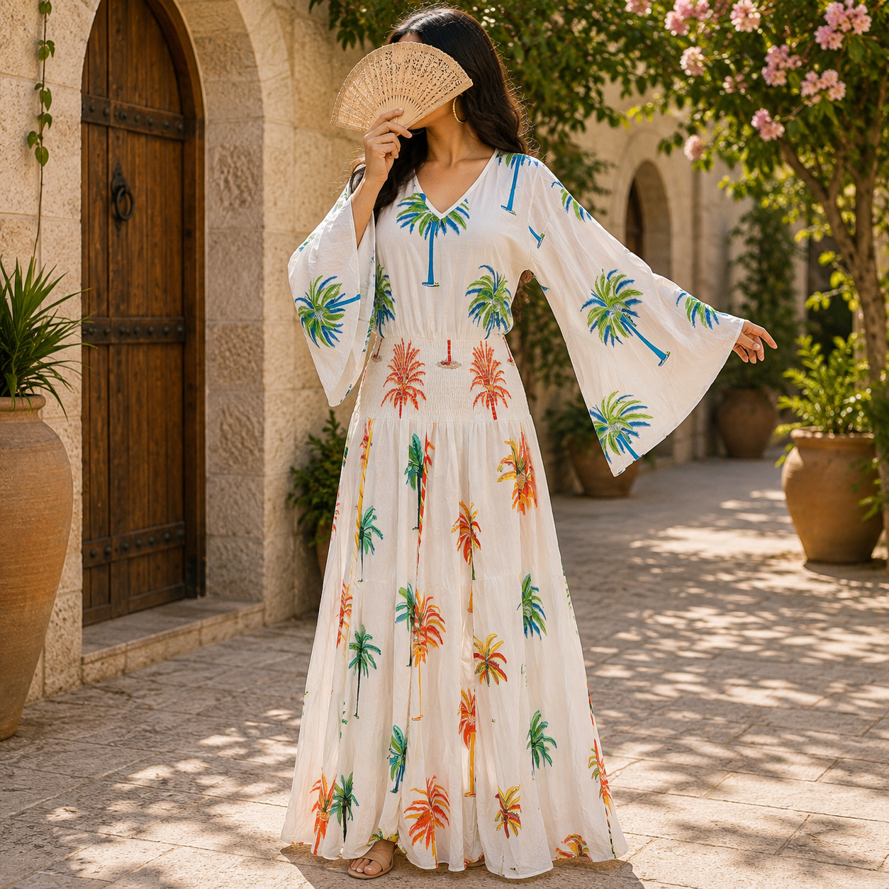 S/M Special Printed Long Dress Jalabiya – 57