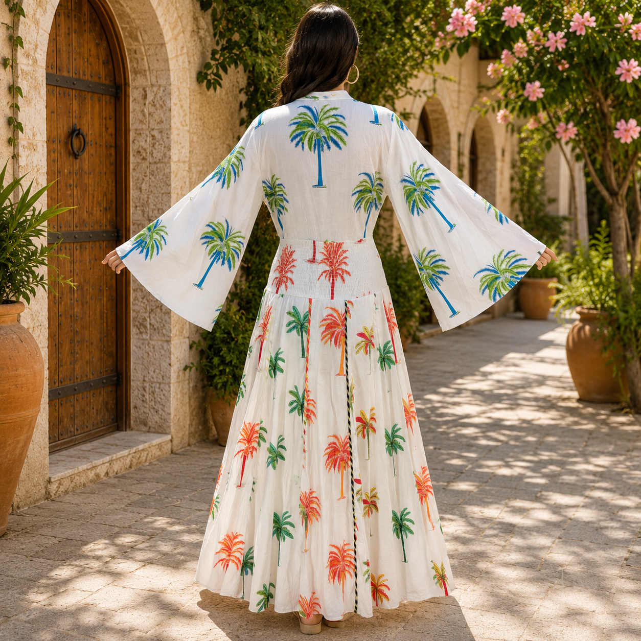 S/M Special Printed Long Dress Jalabiya – 57