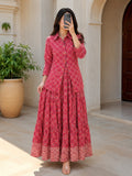 Jacket 100% Premium Indian Cotton Jalabiya – Women’s Long Dress With Jacket.