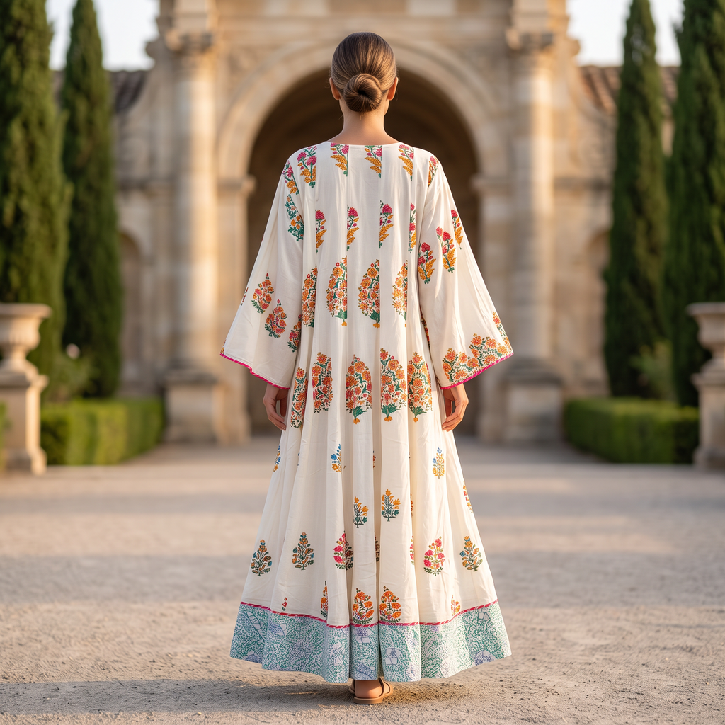 2XL/3XL Meheq Cotton Dress 57" Long Jalabiya RN 356