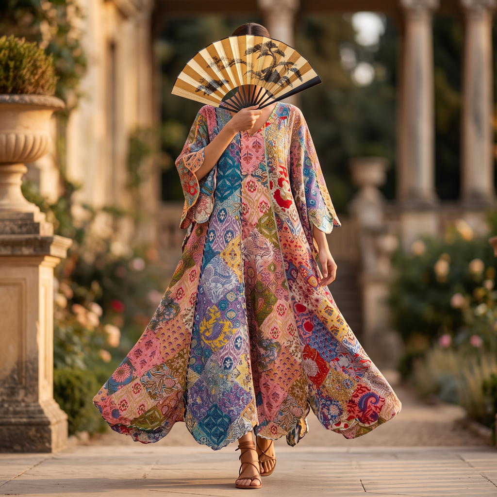 2XL/3XL Meher Crystal Cotton Dress 57" Long Jalabiya RN 411