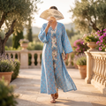 Free Size Cotton Abaya & Inner Set length 57” Long RN 718