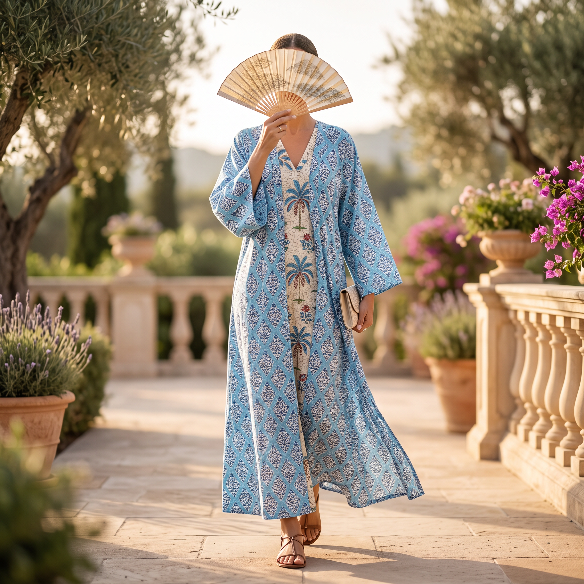 Free Size Cotton Abaya & Inner Set length 57” Long RN 718