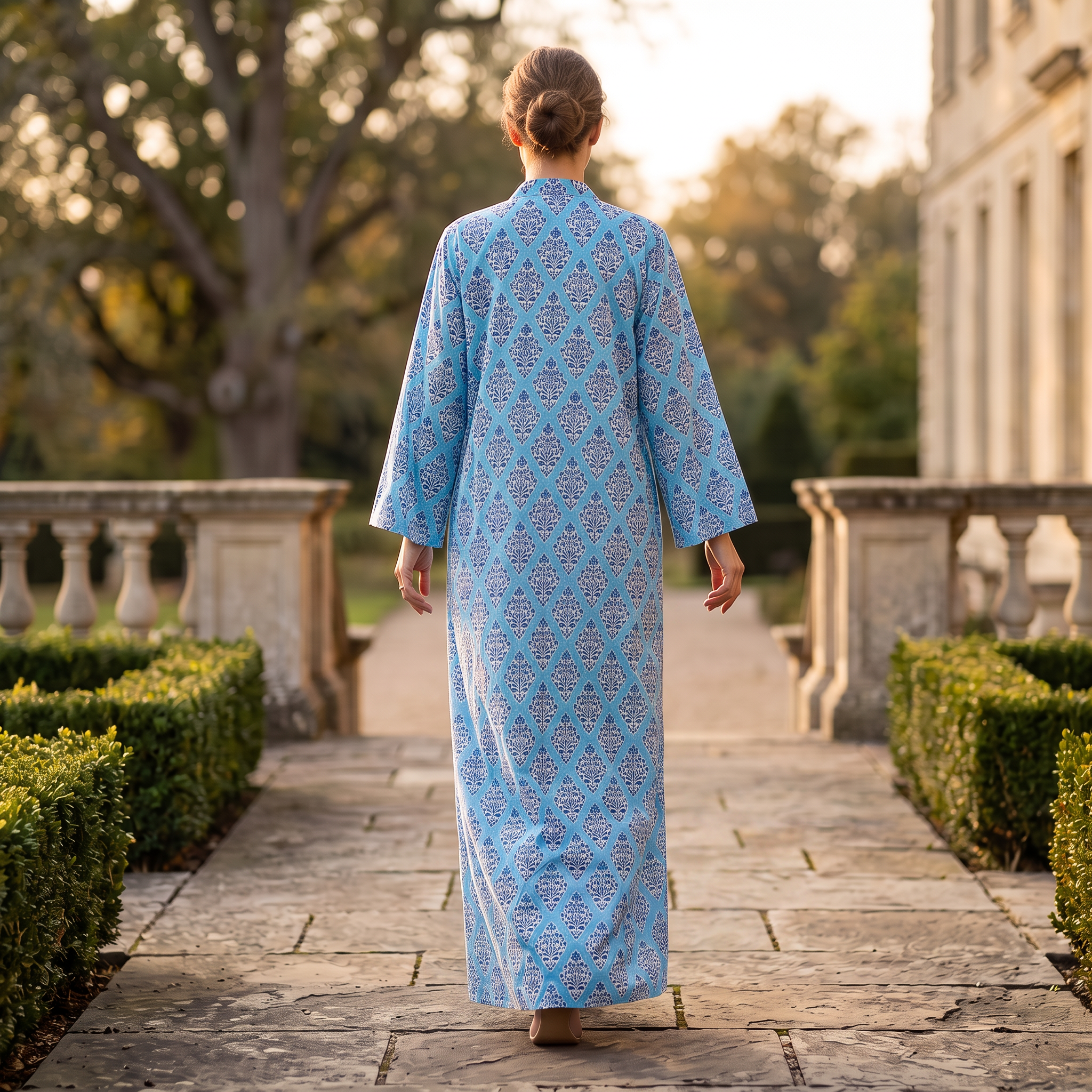Free Size Cotton Abaya & Inner Set length 57” Long RN 718