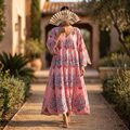 2XL/3XL Meher Crystal Cotton Dress 57" Long Jalabiya RN 432