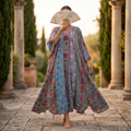 2XL/3XL Meher Crystal Cotton Dress 57" Long Jalabiya RN 433