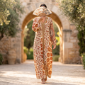 S-M Cotton Abaya & Inner Set length 57” Long RN 455