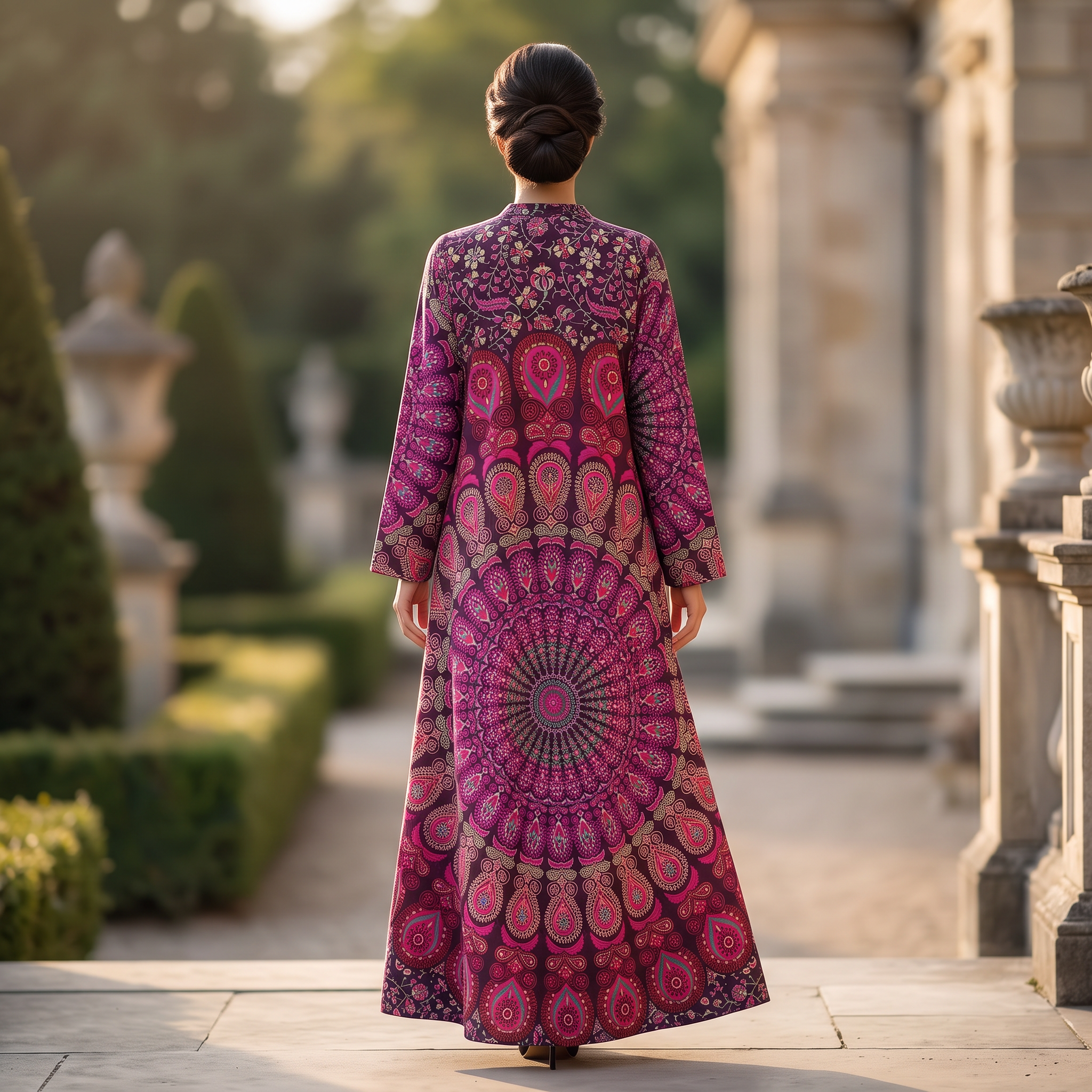 L-XL Cotton Abaya & Inner Set length 57” Long RN 439