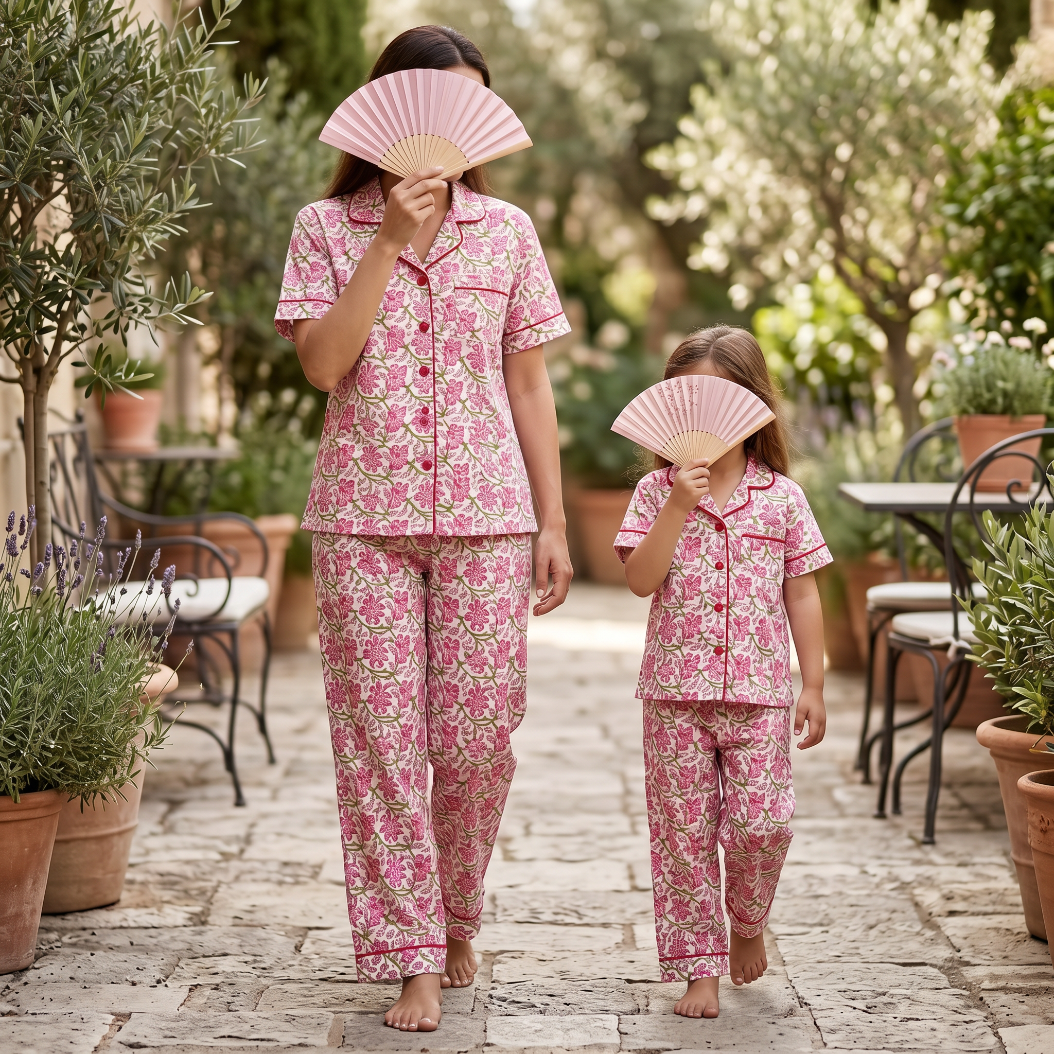 Cotton Short Sleeves Pajama Set 2 Pcs Set