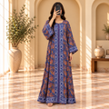 L/XL Bhopali Crystal Printed Cotton Long Dress Jalabiya – 57