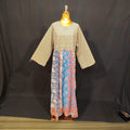 L-XL Special Cotton Printed Dress 57" Long Jalabiya