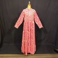 L-XL Safia Cotton Printed Dress 57" Long Jalabiya