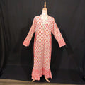 L-XL Safa Cotton Printed Dress 57" Long Jalabiya