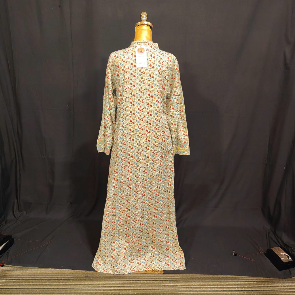 S-M Sofi Printed Cotton Dress 57" Long Jalabiya