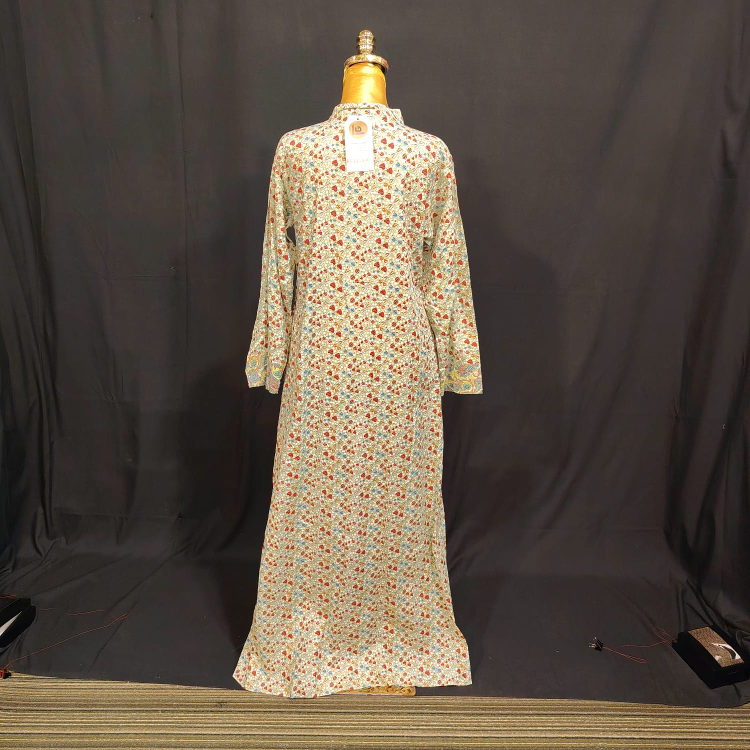 S-M Sofi Printed Cotton Dress 57" Long Jalabiya