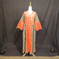 XS-S Saida Cotton Printed Dress 54" Long Jalabiya