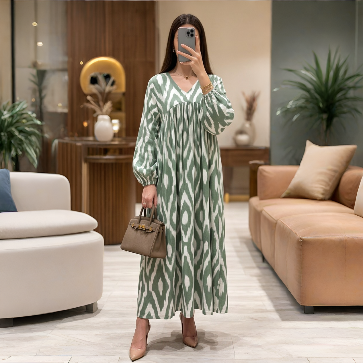 Tasnim Cotton Dress Jalabiya