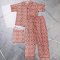Short Sleeves Pajama Set Cotton Dress