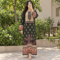S/M Silky Digital Kaftan Printed 56"Long Jalabiya