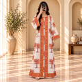 L/XL Bhopali Crystal Printed Cotton Long Dress Jalabiya – 57