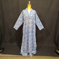 S-M Teena Cotton Printed Dress 57" Long Jalabiya