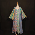 L-XL Meher Multi Printed Cotton Dress 57" Long Jalabiya TN 189