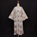 XS-S Meher Crystal Printed Cotton Dress 54" Long Jalabiya TN 201