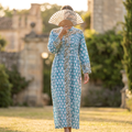 S/M Aafreen Printed Cotton Dress 57" Long Jalabiya TN 214