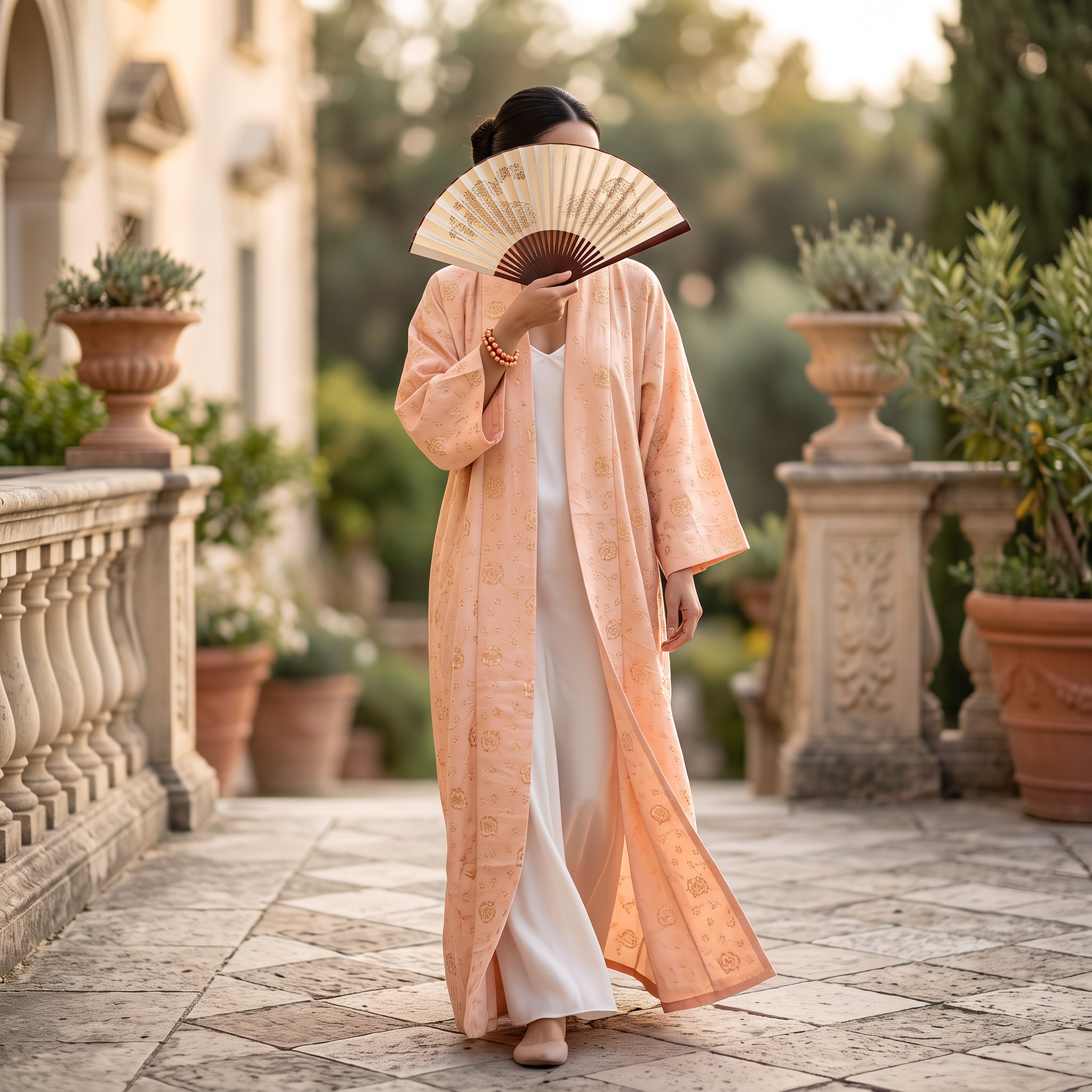 L-XL Valvet Abaya & Inner Set length 57” Long TN 469