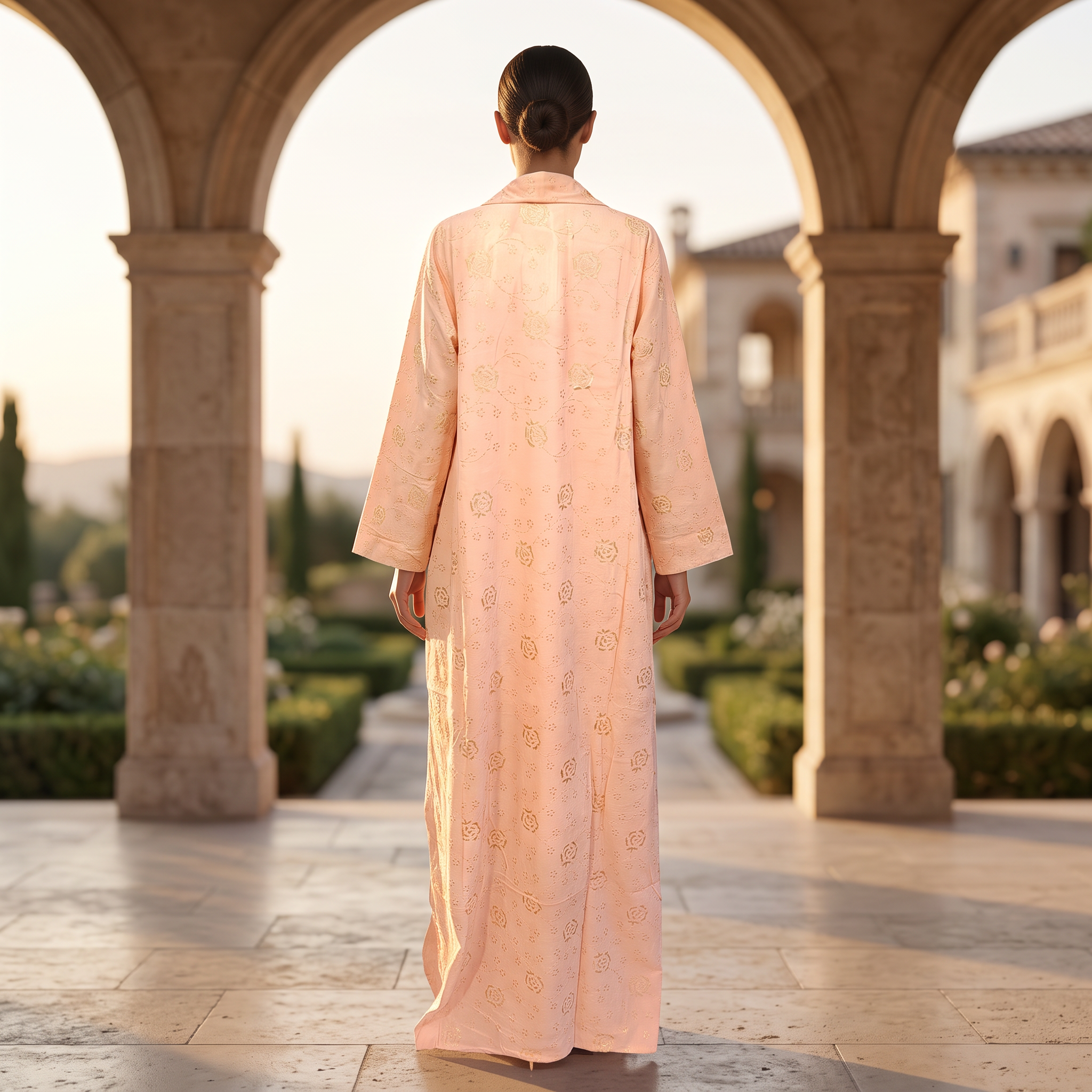 L-XL Valvet Abaya & Inner Set length 57” Long TN 469