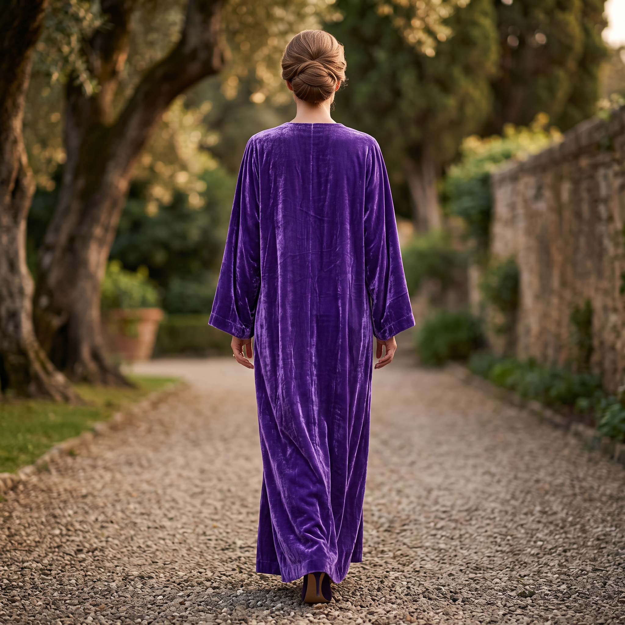 2XL/3XL Velvat Abaya & Inner Set length 57” Long TN 470