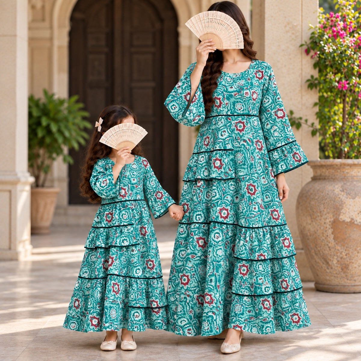 Arbish 100% Premium Indian Cotton Jalabiya – Women’s Long Dress.