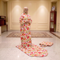 Elegant Abaya & Quilted Prayer Mat Set